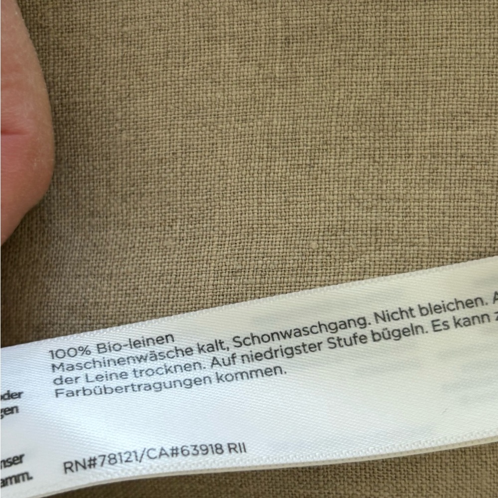 Eileen Fisher Patch Pocket Button-Down Linen Jack… - image 5